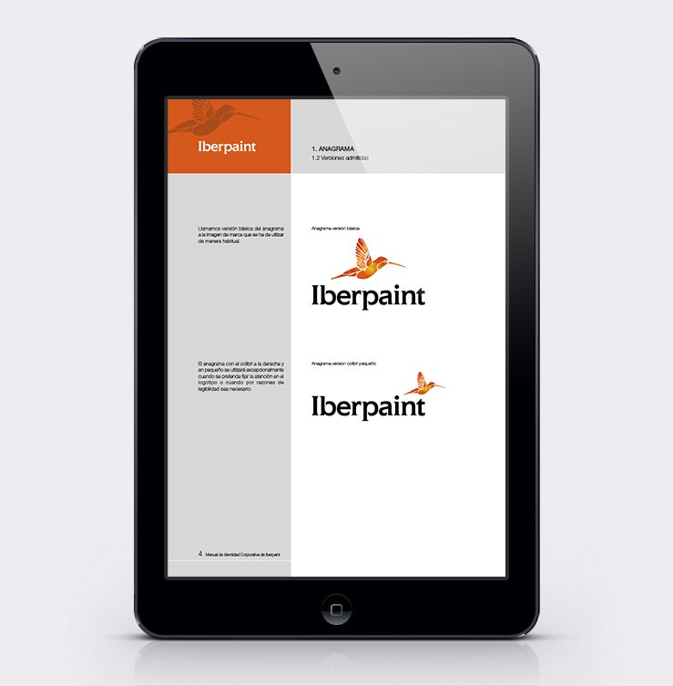 Manual de identidad corporativa Iberpaint - versiones