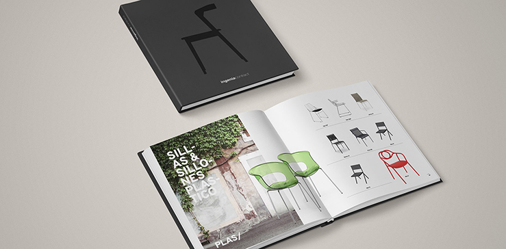 Diseño de folleto de mobiliario
